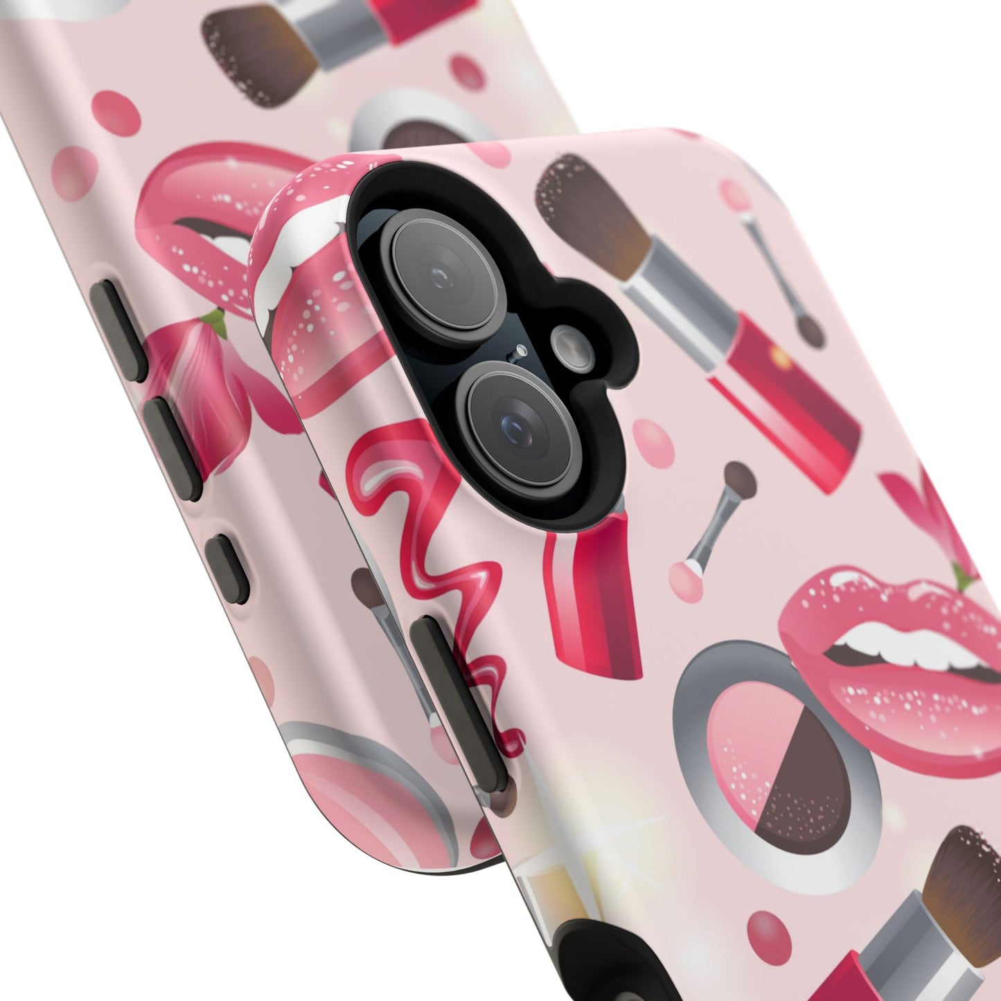 Cosmetic-Themed Magnetic Tough Cases, Makeup Lover Gift, Stylish Phone Protection, Cute Accessories for Her, Trendy Phone Case