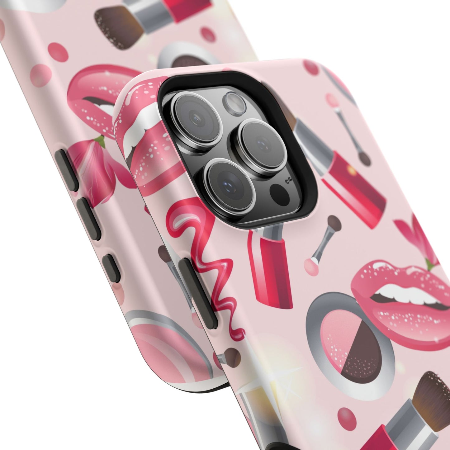 Cosmetic-Themed Magnetic Tough Cases, Makeup Lover Gift, Stylish Phone Protection, Cute Accessories for Her, Trendy Phone Case