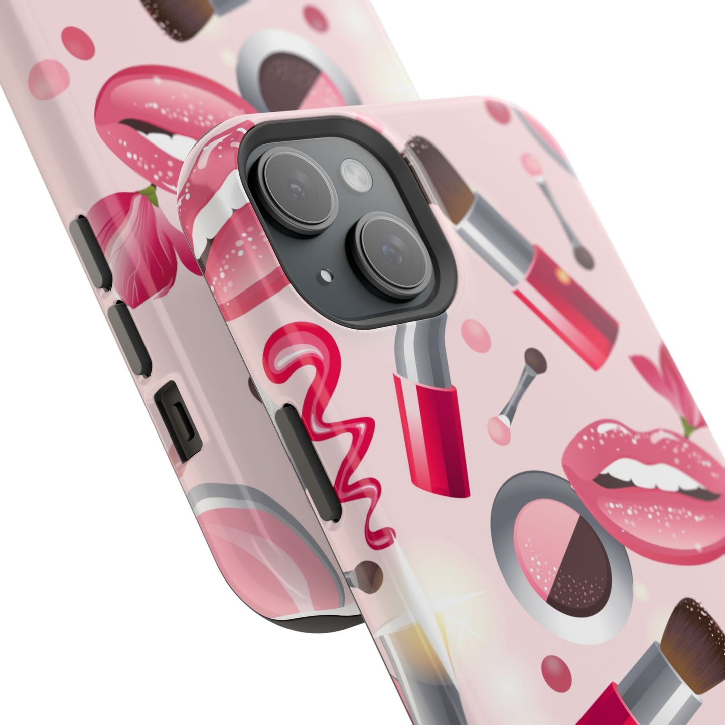 Cosmetic-Themed Magnetic Tough Cases, Makeup Lover Gift, Stylish Phone Protection, Cute Accessories for Her, Trendy Phone Case