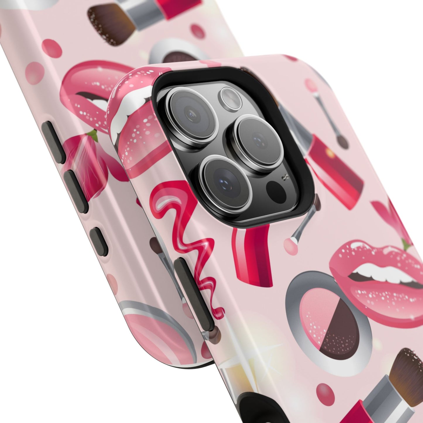 Cosmetic-Themed Magnetic Tough Cases, Makeup Lover Gift, Stylish Phone Protection, Cute Accessories for Her, Trendy Phone Case