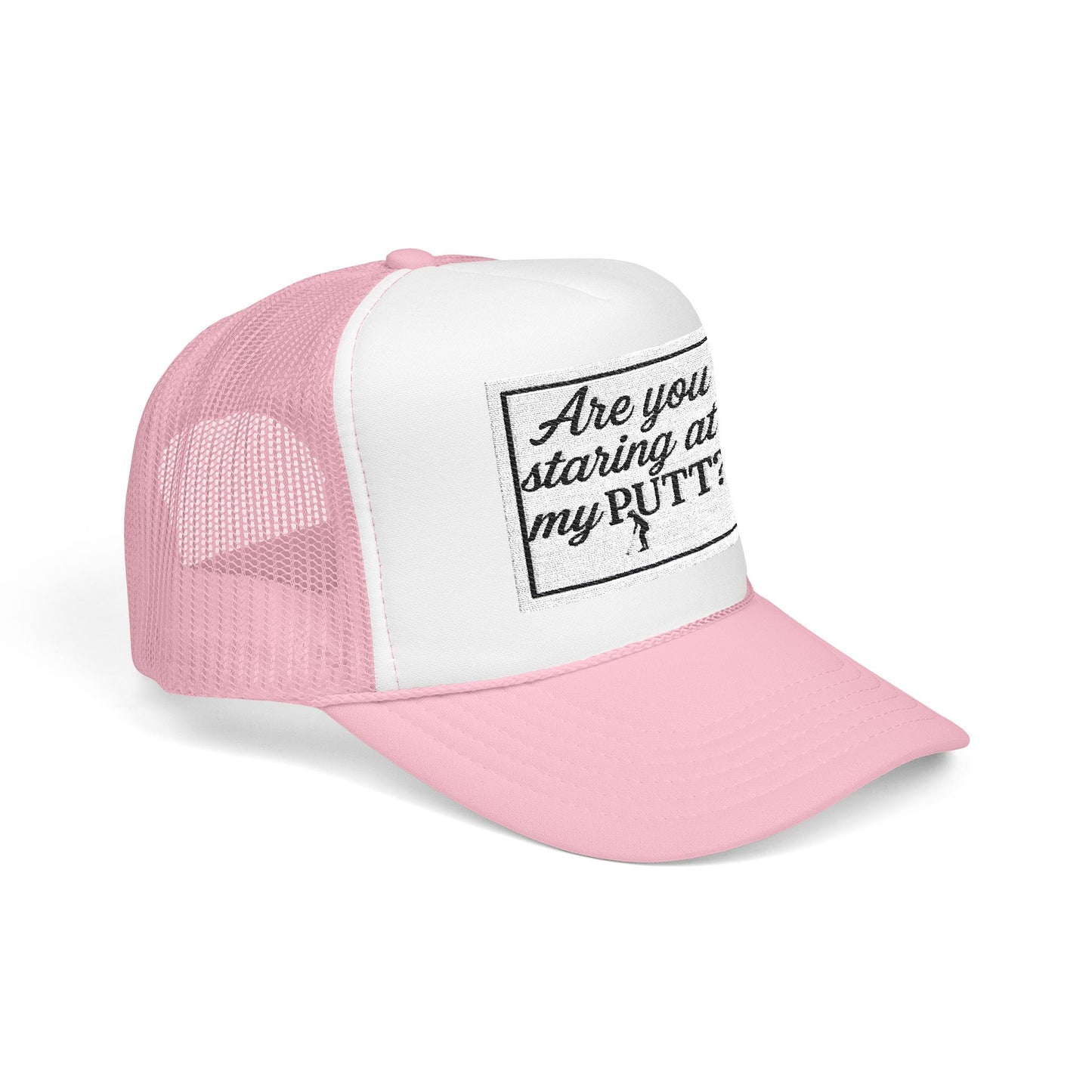 Golf Trucker Hat, Gift for Golfers, Embroidered Foam Cap, Casual Outdoor Hat, Humor Accessory for Golfing