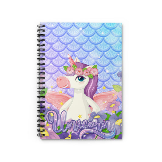 Whimsical Unicorn Spiral Notebook, Magical Journal for Kids, Fantasy Stationery Gift, Cute School Supplies, Unicorn Lover Gift
