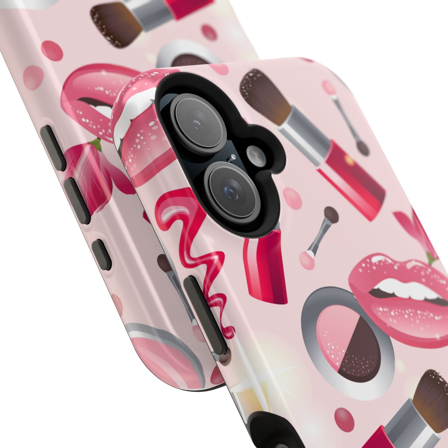 Cosmetic-Themed Magnetic Tough Cases, Makeup Lover Gift, Stylish Phone Protection, Cute Accessories for Her, Trendy Phone Case