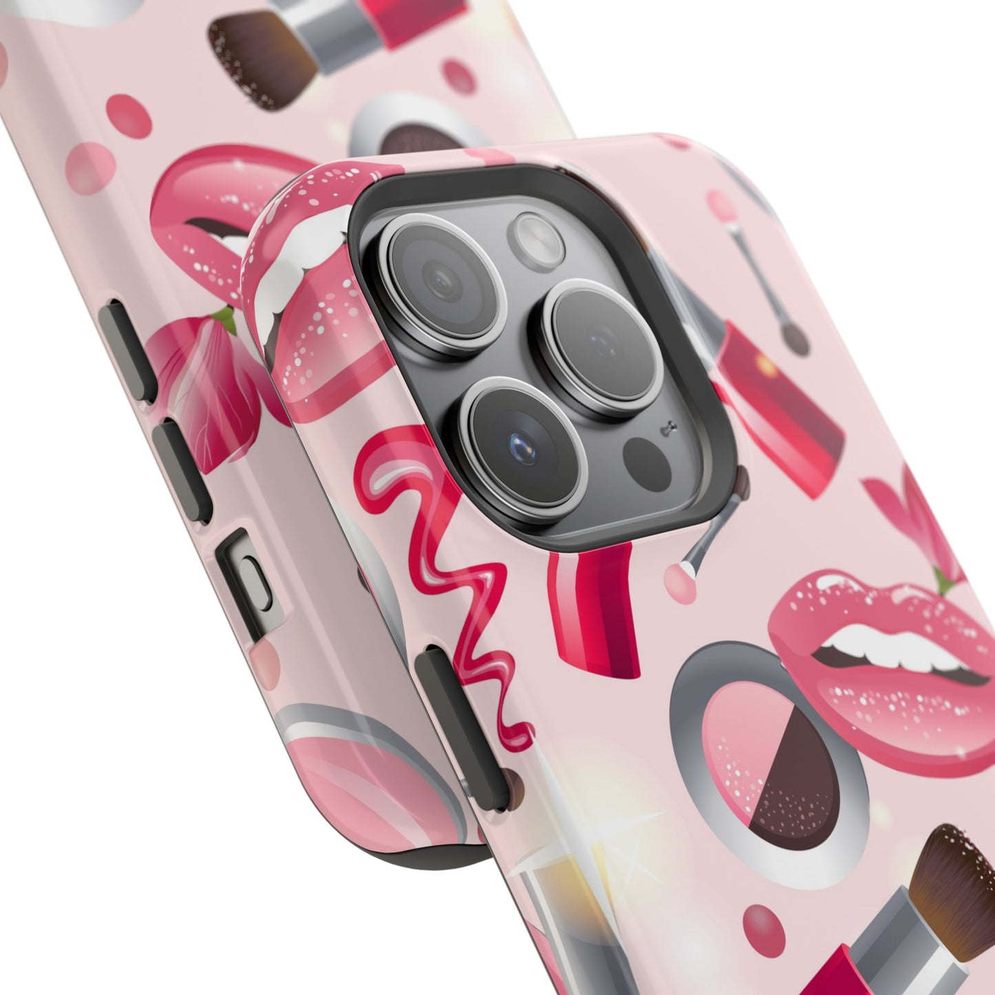 Cosmetic-Themed Magnetic Tough Cases, Makeup Lover Gift, Stylish Phone Protection, Cute Accessories for Her, Trendy Phone Case