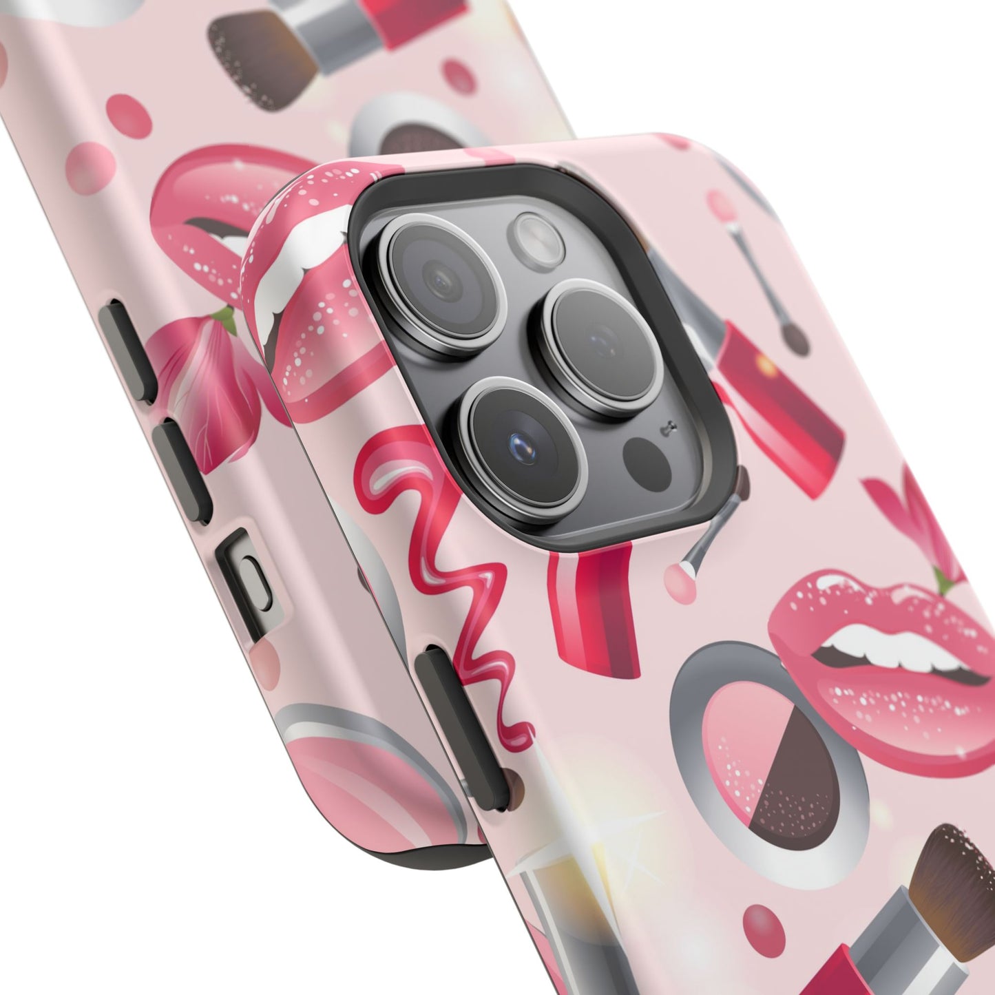 Cosmetic-Themed Magnetic Tough Cases, Makeup Lover Gift, Stylish Phone Protection, Cute Accessories for Her, Trendy Phone Case