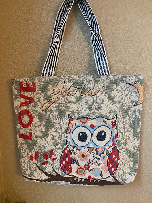Tote Canvas Bag Owl