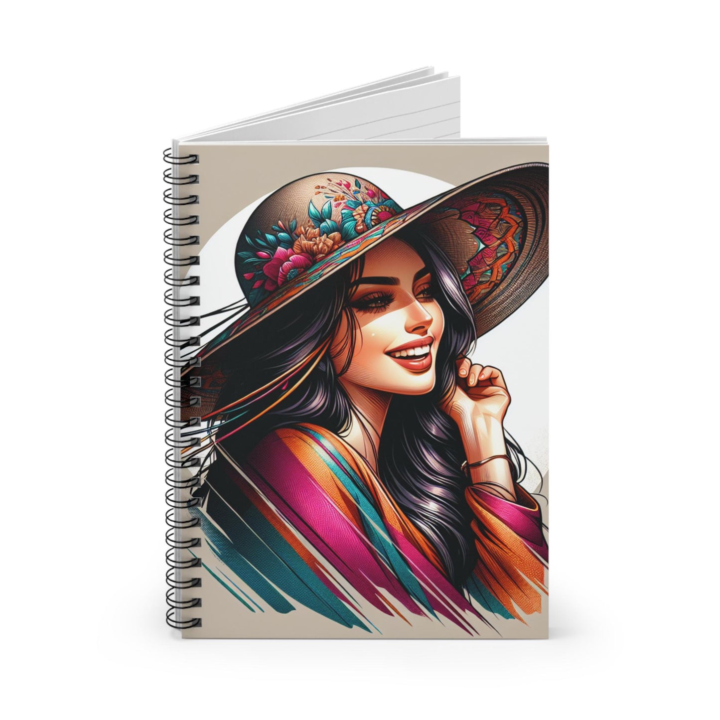 Vibrant Notebook Mom - Spiral Notebook, Ruled Line, Journal, Diary, Writing Pad, Gift for Mother