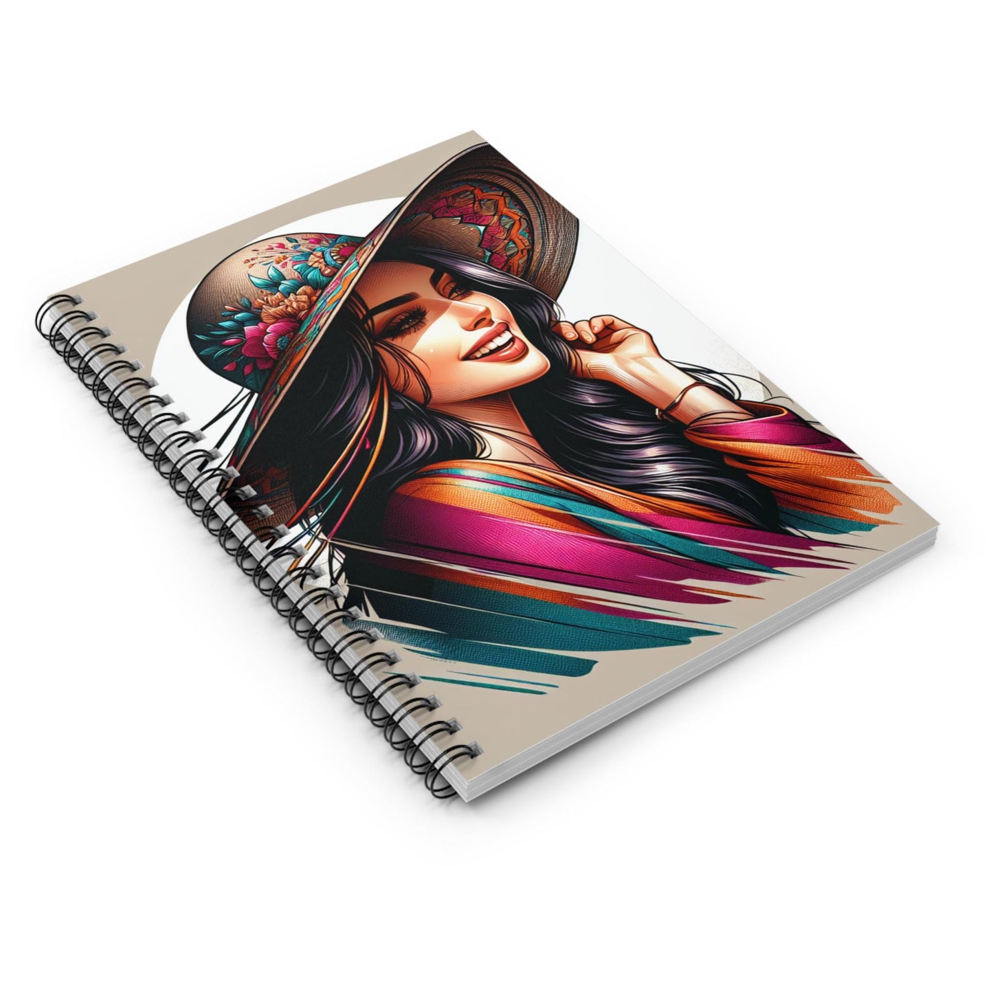 Vibrant Notebook Mom - Spiral Notebook, Ruled Line, Journal, Diary, Writing Pad, Gift for Mother
