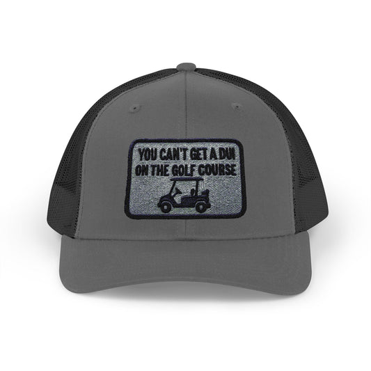 Golf Enthusiast Trucker Cap | Funny Golf Cart Design