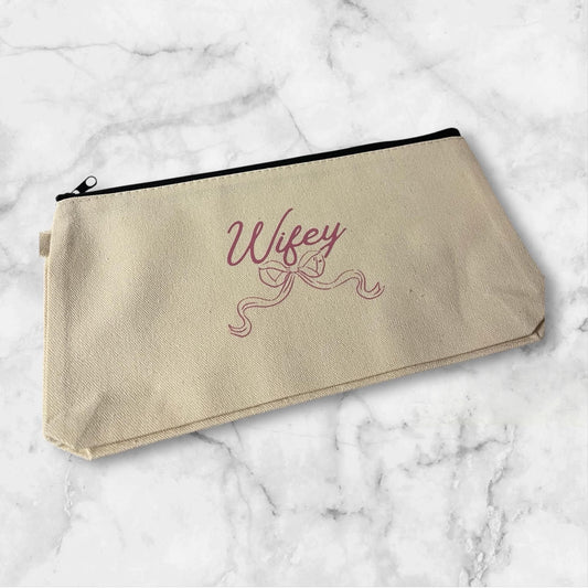 Bridal Gift Set: Canvas Bags, Glass Tumbler & Hair Clip